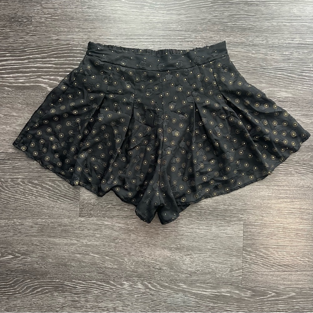 Lucy in the Sky Picnic Pretty Black Chiffon Shorts